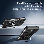 Θήκη Xiaomi Redmi A5 4G (171.7 x 77.8 x 8.3 mm) / Poco C71 Mad Mask Camshield Armor Guard Πλάτη με προστασία για την κάμερα, Kickstand και Βάση στήριξης από σκλήρό Premium TPU μαύρο - Image 4