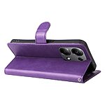 Θήκη Xiaomi Redmi Note 14S OEM Leather Wallet Case Series 2 με βάση στήριξης, υποδοχές καρτών και μαγνητικό κούμπωμα Flip Wallet από συνθετικό δέρμα μωβ - Image 3