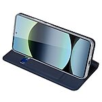 Θήκη Xiaomi Redmi Note 14S DUX DUCIS Skin Pro Series με βάση στήριξης, υποδοχή καρτών και μαγνητικό κούμπωμα Flip Wallet από συνθετικό δέρμα και TPU μπλε - Image 5