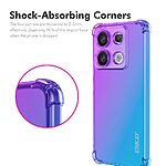Θήκη Xiaomi Redmi Note 14S ENKAY Silicone Sockproof Anti-Slip Color Transparent Πλάτη TPU μπλε / μωβ - Image 2