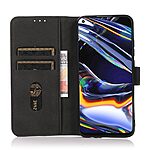 Θήκη Xiaomi Redmi Note 14S KHAZNEH Litchi Skin Texture Leather με βάση στήριξης, υποδοχές καρτών και μαγνητικό κούμπωμα μαύρο - Image 3