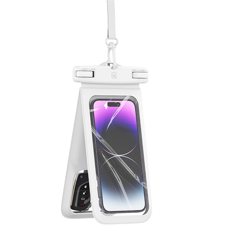 Αδιάβροχη Θήκη Κινητού USAMS YD014 IP68 - Λευκό Αδιάβροχη Θήκη USAMS YD014 IP68 με Διπλό Χώρο Universal για Συσκευές έως 7'' - Λευκό