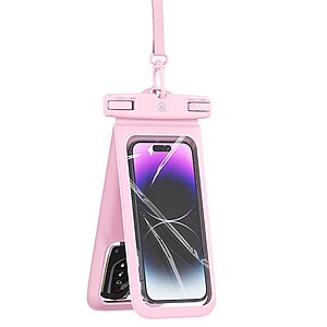 Αδιάβροχη Θήκη USAMS YD014 IP68 με Διπλό Χώρο Universal για Συσκευές έως 7'' - Ροζ