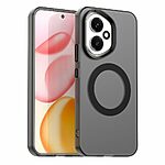 Θήκη Honor 400 5G Mad Mask Anti-Slip Sockproof συμβατό με MagSafe φορτιστή Transparent Πλάτη TPU μαύρο