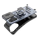 Θήκη Honor 400 5G Mad Mask Camshield Armor Guard v3 Πλάτη με προστασία για την κάμερα, Kickstand και Βάση στήριξης από σκλήρό Premium TPU μαύρο - Image 4