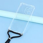 Θήκη Honor 400 5G OEM Silicone Sockproof Transparent πλάτη με κορδόνι από αντικραδασμικό TPU - Image 3