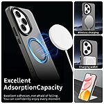 Θήκη Honor 400 Pro 5G Mad Mask Anti-Slip Sockproof συμβατό με MagSafe φορτιστή Transparent Πλάτη TPU μαύρο - Image 2