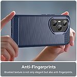 Θήκη Honor 400 Pro 5G Mad Mask Brushed TPU Carbon Πλάτη μπλε - Image 4