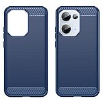 Θήκη Oppo Reno13 5G Mad Mask Brushed TPU Carbon Πλάτη μπλε - Image 2