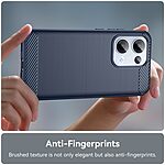 Θήκη Oppo Reno13 5G Mad Mask Brushed TPU Carbon Πλάτη μπλε - Image 5