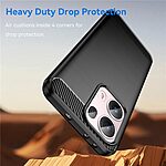 Θήκη Oppo Reno13 Pro 5G Mad Mask Brushed TPU Carbon Πλάτη μαύρο - Image 3