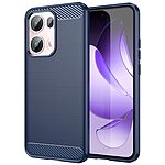 Θήκη Oppo Reno13 Pro 5G Mad Mask Brushed TPU Carbon Πλάτη μπλε