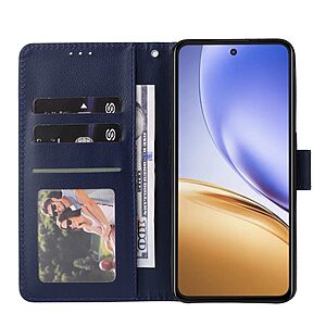 υποδοχές καρτών και μαγνητικό κούμπωμα μπλε