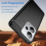 Θήκη Realme 14 5G / P3 5G Mad Mask Brushed TPU Carbon Πλάτη μαύρο - Image 3