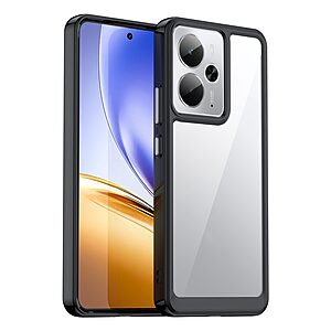 Θήκη Realme 14 5G / P3 5G OEM Sockproof ανθεκτική και ελαφριά με διάφανη Πλάτη και ενισχυμένες γωνίες TPU μαύρο
