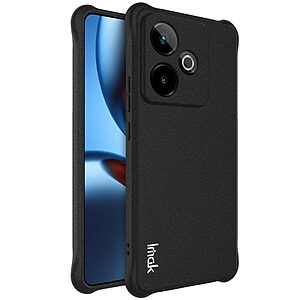 Θήκη Realme GT 7 5G / GT 7T 5G IMAK Airbag Matte Series με ενισχυμένες γωνίες από Premium ανθεκτικό TPU μαύρο
