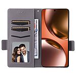 υποδοχές καρτών και μαγνητικό κούμπωμα γκρι