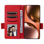 υποδοχές καρτών και μαγνητικό κούμπωμα κόκκινο