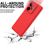 Θήκη Realme GT 7 5G / GT 7T 5G OEM Soft Liquid Silicone Πλάτη σιλικόνης με κορδόνι κόκκινο - Image 5