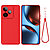 Θήκη Realme GT 7 5G / GT 7T 5G OEM Soft Liquid Silicone Πλάτη σιλικόνης με κορδόνι κόκκινο