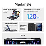 με Βάση πολλαπλών θέσεων και Αποσπώμενο Πληκτρολόγιο Touchpad μαύρο