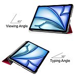 Θήκη iPad Air (2024) 13" / iPad Air (2025) 13" Mad Mask Tri-Fold, Συνθετικό Δέρμα, Shock Resistant, Smart Cover κόκκινο - Image 5