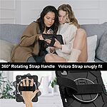 Θήκη iPad Air (2024) 13" / iPad Air (2025) 13" Mad Mask Θήκη Premium με βάση στήριξης, ενισχυμένες γωνίες και ειδικό λουράκι μεταφοράς, διπλή προστασία Πλάτη μαύρο - Image 5