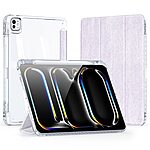 ειδική θέση για πενάκι και διάφανη ενισχυμένη πλάτη ανοιχτό μωβ