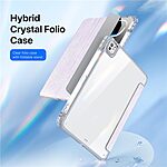 Θήκη iPad Pro (2024) 11" DUX DUCIS Unid Series Tri-Fold με πολλαπλές θέσεις στήριξης, ειδική θέση για πενάκι και διάφανη ενισχυμένη πλάτη ανοιχτό μωβ - Image 4