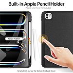 Θήκη iPad Pro (2024) 11" DUX DUCIS Domo Series Tri-Fold με ειδική θέση για πενάκι και ενισχυμένη εσωτερική πλάτη μαύρο - Image 4