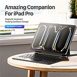 Θήκη iPad Pro (2024) 11" DUX DUCIS Floating Magnetic Θήκη Πληκτρολογίου με bluetooth, Δερμάτινη, Αιωρούμενη Βάση μαύρο - Image 4