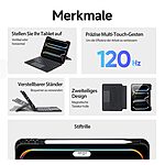 με Βάση πολλαπλών θέσεων και Αποσπώμενο Πληκτρολόγιο Touchpad μαύρο