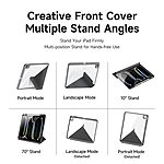 Θήκη iPad Pro (2024) 13" DUX DUCIS Magi Series Tri-Fold με πολλαπλές θέσεις στήριξης, ειδική θέση για πενάκι και διάφανη ενισχυμένη πλάτη γκρι - Image 5