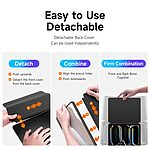 Θήκη iPad Pro (2024) 13" DUX DUCIS Magi Series Tri-Fold με πολλαπλές θέσεις στήριξης, ειδική θέση για πενάκι και διάφανη ενισχυμένη πλάτη μαύρο - Image 3