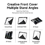 Θήκη iPad Pro (2024) 13" DUX DUCIS Magi Series Tri-Fold με πολλαπλές θέσεις στήριξης, ειδική θέση για πενάκι και διάφανη ενισχυμένη πλάτη μαύρο - Image 5