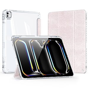 ειδική θέση για πενάκι και διάφανη ενισχυμένη πλάτη ροζ ανοιχτό