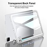 Θήκη iPad Pro (2024) 13" Mad Mask Προστατευτική Θήκη πλάτης v2, Ανθεκτική σε Πτώσεις, TPU, Διαφανής με Προστασία Κάμερας γκρι - Image 5