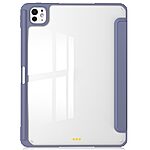 Θήκη iPad Pro (2024) 13" Mad Mask Tri-Fold με ειδική θέση για πενάκι και διάφανη ενισχυμένη πλάτη μωβ - Image 2