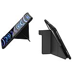 Θήκη iPad Pro (2024) 13" NiLLkin Bumper Series με συρόμενο κάλυμμα κάμερας Tri-Fold Flip Cover από TPU και διπλή ενισχυμένη αποσπώμενη πλάτη μαύρο - Image 2