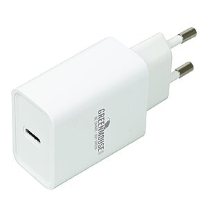 Wall Adapter USB-C Οικιακός φορτιστής PD 20W GreenMouse σε λευκό χρώμα - 46956678