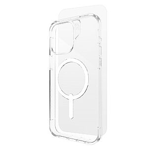 Zagg Luxe Snap Case/Glass (Bundle) Λεπτή και κομψή Θήκη προστασίας που αντέχει σε πτώσεις έως 3 μέτρα & τζαμάκι προστασίας – iPhone 15 Pro Max (Clear Bundle)
