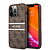 Guess "4G Logo Collection" Printed Stripe Θήκη προστασίας από δερματίνη – iPhone 13 Pro (Καφέ)