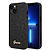 Guess Glitter Flakes Case with Ikonik Patch and Vintage Script Logo Θήκη προστασίας από σιλικόνη – iPhone 14 Plus (Glitter Black)