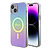 Guess Iridescent Magsafe Case Πολύχρωμη θήκη προστασίας από σκληρό πλαστικό – iPhone 15 (Rainbow Purple – GUHMP15SHITSU)