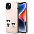 Karl Lagerfeld Silicone Case Karl+Choupette Θήκη προστασίας από σιλικόνη – iPhone 14 Plus (Light Pink – KLHCP14MSSKCI)