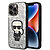 Karl Lagerfeld Glitter Flakes Case with Ikonik Patch and Metal Logo Θήκη προστασίας από σιλικόνη – iPhone 14 Pro Max (Glitter Silver)