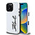 Karl Lagerfeld “Signature Metal Logo Collection” Hard Case Θήκη προστασίας από σιλικόνη – iPhone 16 Pro (Λευκό – KLHCP16LSCMSMVH)