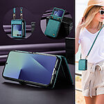 Θήκη Samsung Galaxy Z Flip7 5G CASEME C22 Series Πορτοφόλι με λουράκι, υποδοχές καρτών και μαγνητικό κούμπωμα από συνθετικό δέρμα και TPU πράσινο - Image 4