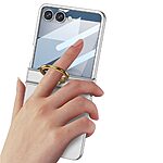 Θήκη Samsung Galaxy Z Flip7 5G GKK Προστατευτική Κατασκευή V2 από Σκληρό Υλικό με Μεταλλικό Δαχτυλίδι μαύρο - Image 2