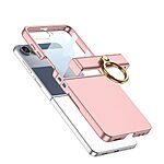 Θήκη Samsung Galaxy Z Flip7 5G GKK Προστατευτική Κατασκευή V2 από Σκληρό Υλικό με Μεταλλικό Δαχτυλίδι μαύρο - Image 4